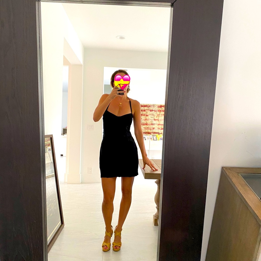 Elizabeth and James black mini dress 8 small